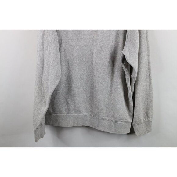 Vtg Y2K Nike Mens XL Travis Scott Mini Swoosh Crewneck Sweatshirt Heather Gray - Picture 13 of 13